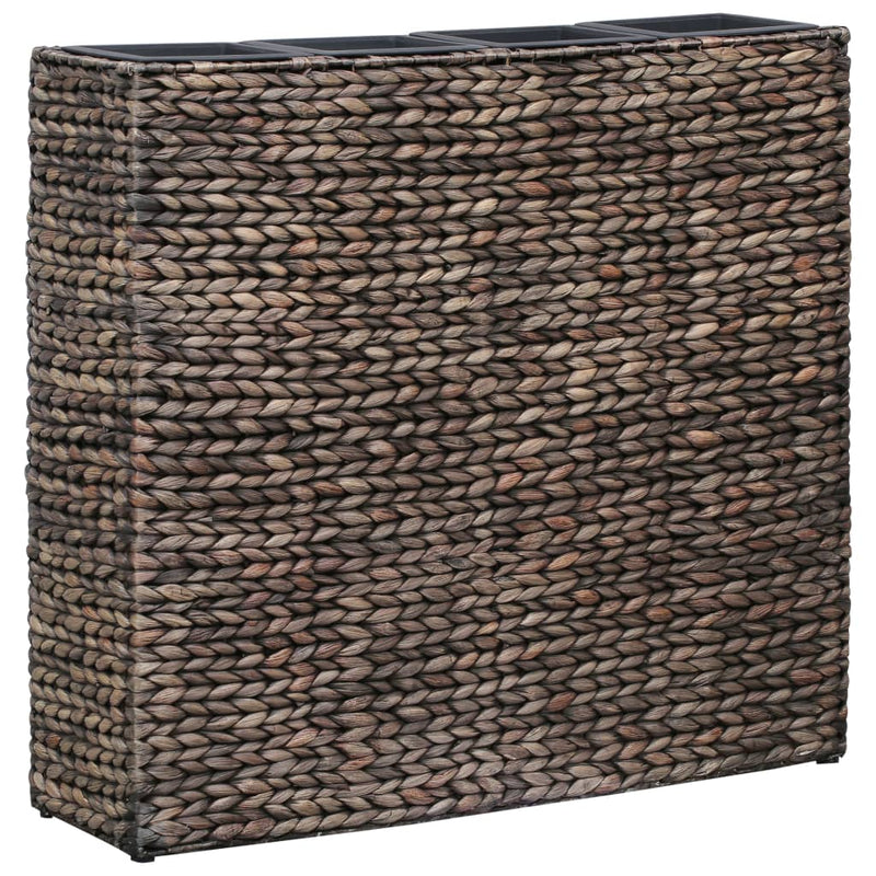 Load image into Gallery viewer, Vidaxl plantenbak verhoogd met 4 potten waterhyacint bruin

