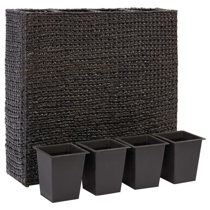 Load image into Gallery viewer, Vidaxl plantenbak verhoogd met 4 potten waterhyacint zwart
