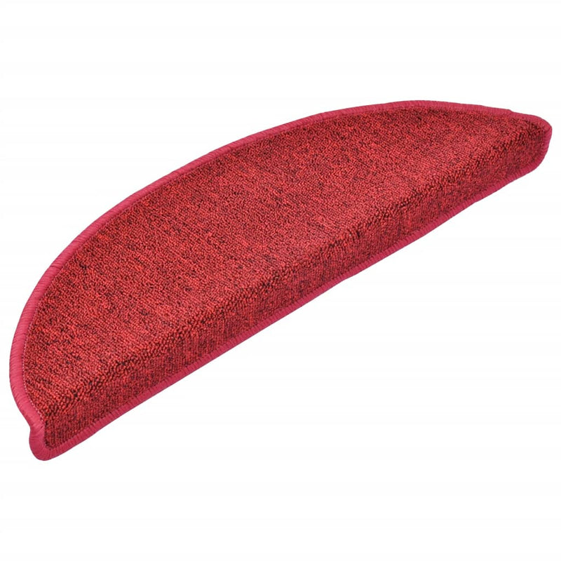 Load image into Gallery viewer, Vidaxl trapmatten 15 st 56x17x3 cm röd halfrond

