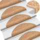 Vidaxl trapmatten 15 st 56x17x3 cm beige halfrond