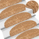 Vidaxl trapmatten 15 st 65x21x4 cm beige halfrond groot
