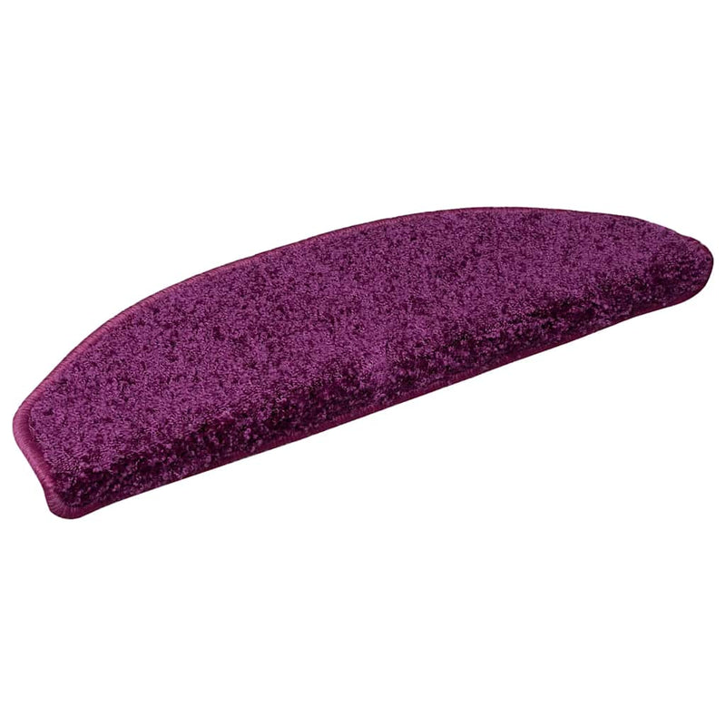 Load image into Gallery viewer, Vidaxl trapmatten 15 st 65x21x4 cm violet halfrond groot
