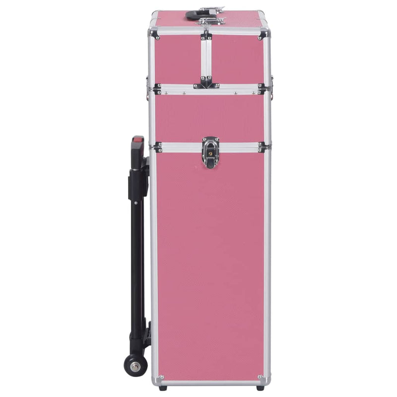 Afbeelding laden in galerijviewer, Vidaxl make-up trolley aluminium roze
