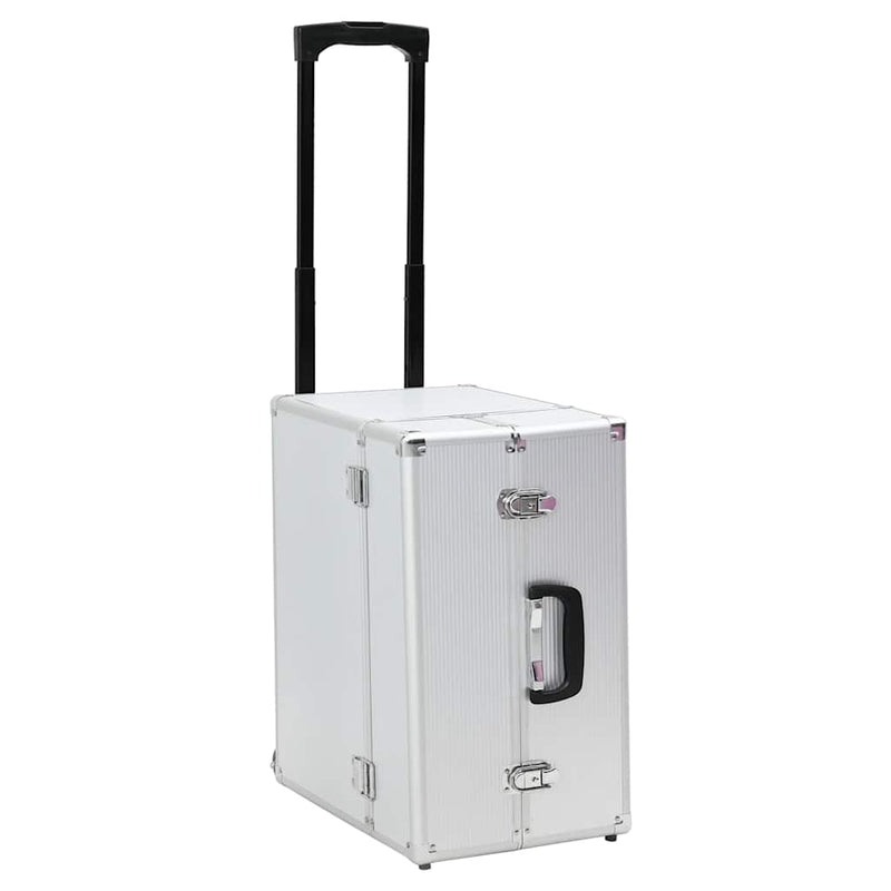 Load image into Gallery viewer, Vidaxl pilotentrolley 47x39x27 cm aluminium zilverkleurig

