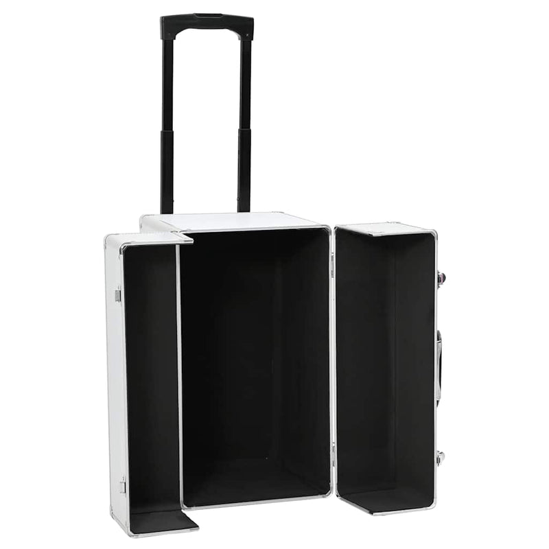 Load image into Gallery viewer, Vidaxl pilotentrolley 47x39x27 cm aluminium zilverkleurig
