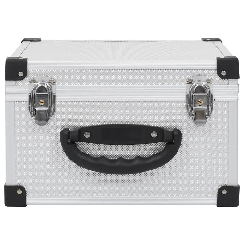 Load image into Gallery viewer, Vidaxl cd-koffer voor 40 cd's aluminium abs zilverkleurig

