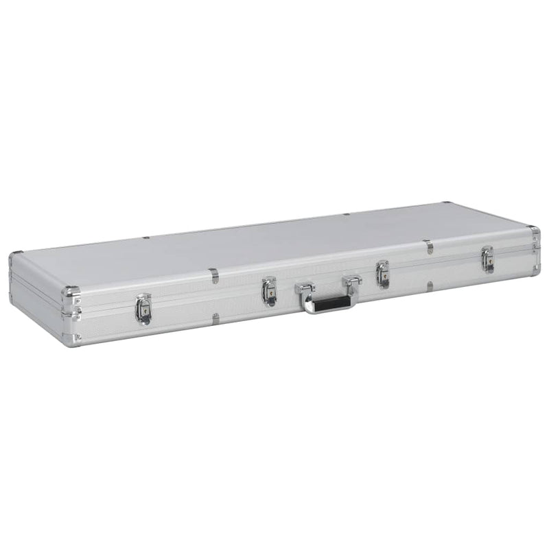 Load image into Gallery viewer, Vidaxl wapenkoffer 118x38x12 aluminium zilverkleurig
