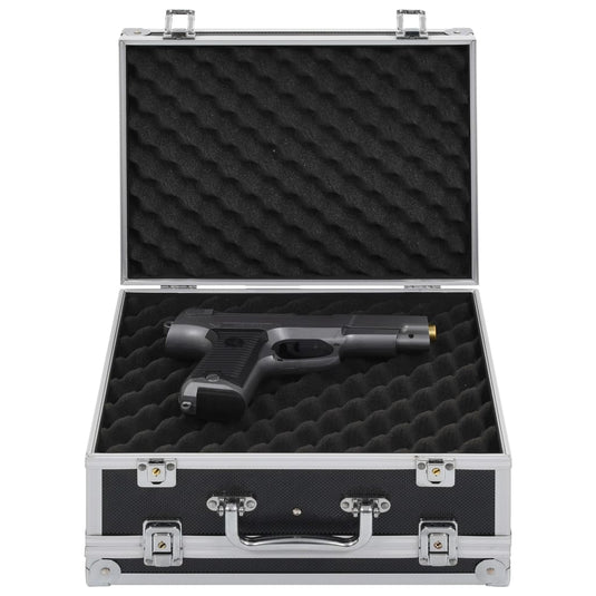 Vidaxl wapenkoffer aluminium abs zwart