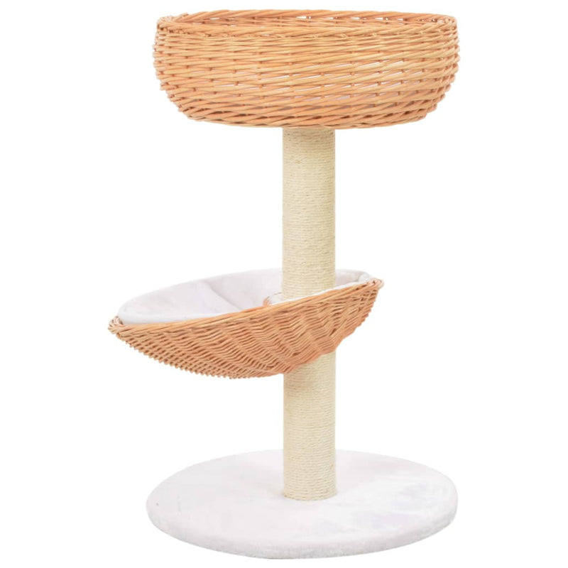 Load image into Gallery viewer, Vidaxl kattenkrabpaal met sisal krabpaal natuurlijk wilgenhout
