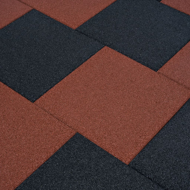 Load image into Gallery viewer, Vidaxl valtegel 6 st 50x50x3 cm rubber rood
