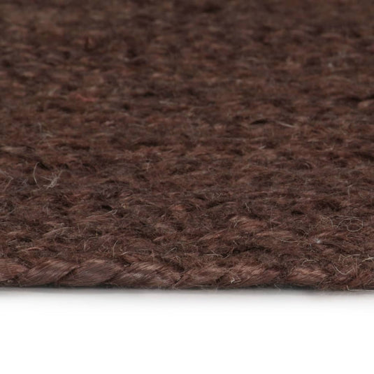 Vidaxl vloerkleed handgemaakt rond 90 cm jute bruin