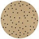 Vidaxl vloerkleed handgemaakt met print polkadot 120 cm jute