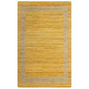 VidaXL Vloerkleed handgemaakt 80x160 cm jute geel