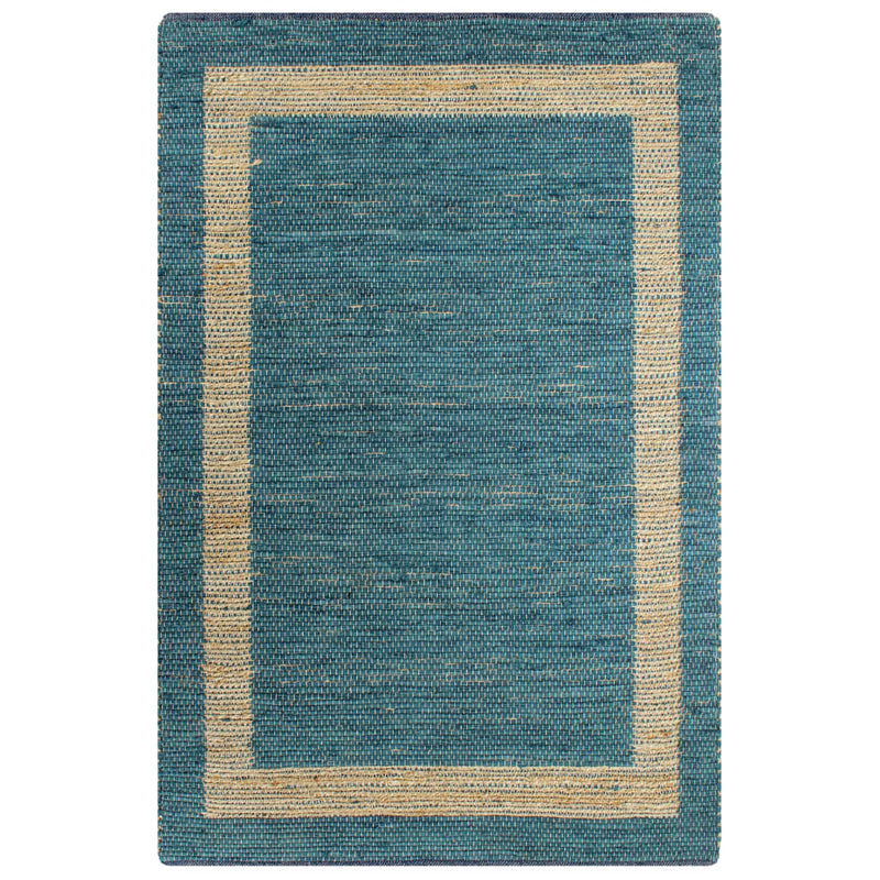 Load image into Gallery viewer, Vidaxl vloerkleed handgemaakt 160x230 cm jute blauw
