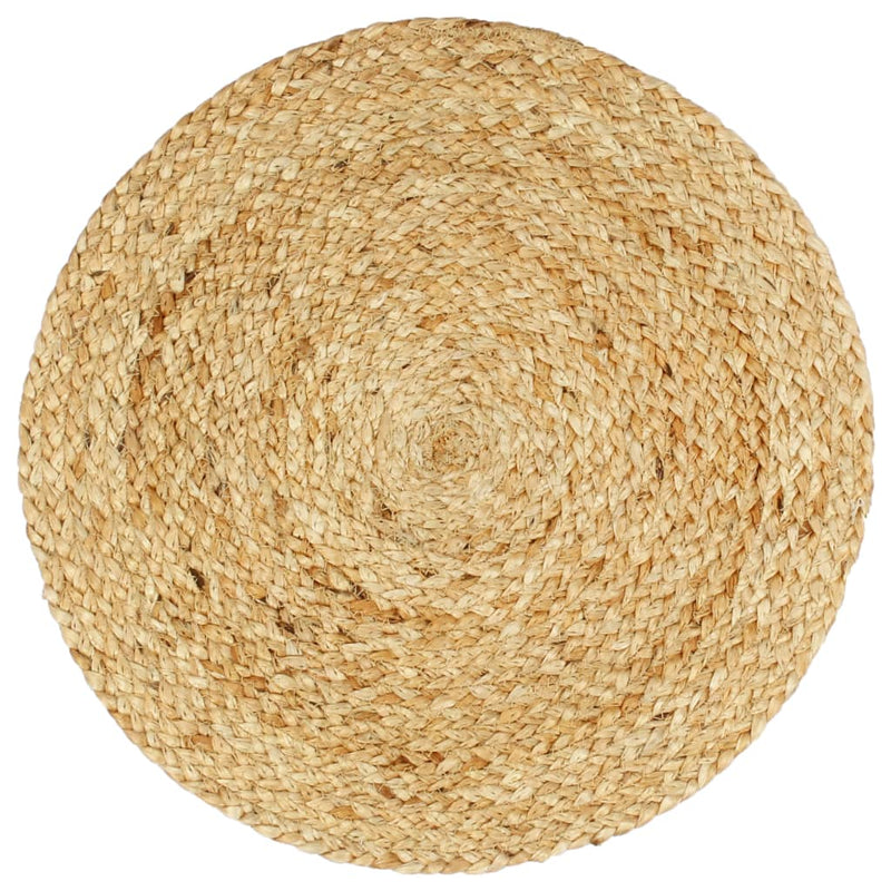 Load image into Gallery viewer, Vidaxl placemats 4 st rond 38 cm jute natuurlijk
