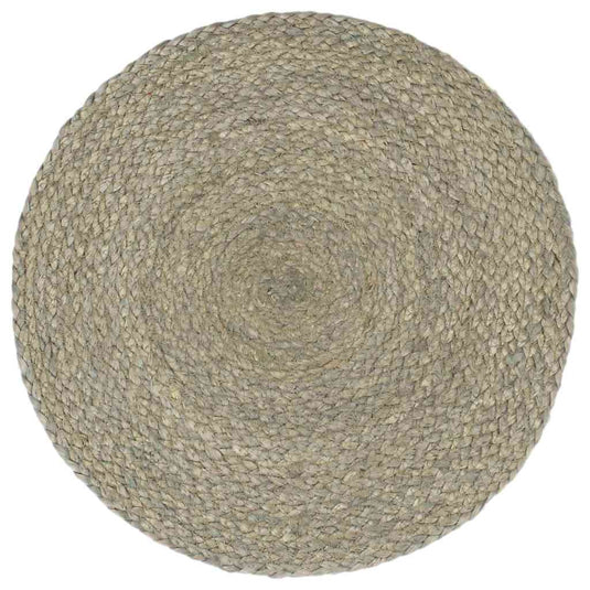 Vidaxl placemats 4 st rond 38 cm jute effen grijs