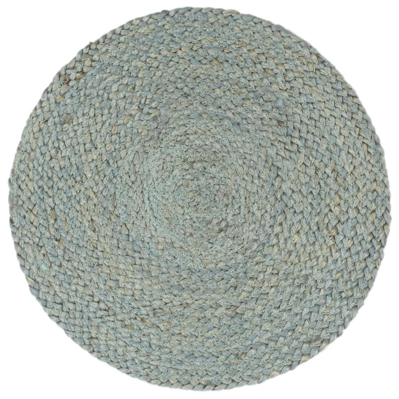 Load image into Gallery viewer, Vidaxl placemats 4 st rond 38 cm jute olijfgroen
