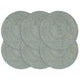 Vidaxl placemats 6 st rond 38 cm jute olijfgroen