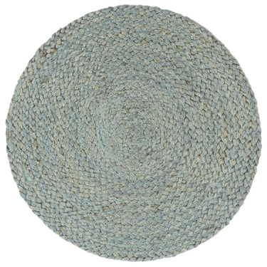 Vidaxl placemats 6 st rond 38 cm jute olijfgroen