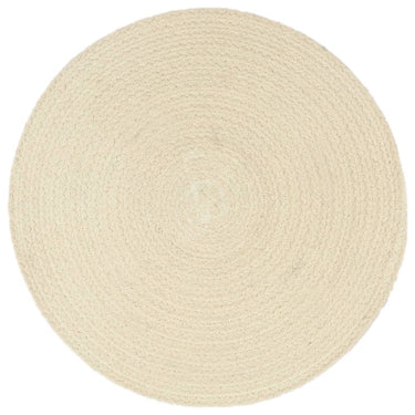 Vidaxl placemats 4 st rond 38 cm katoen natuurlijk