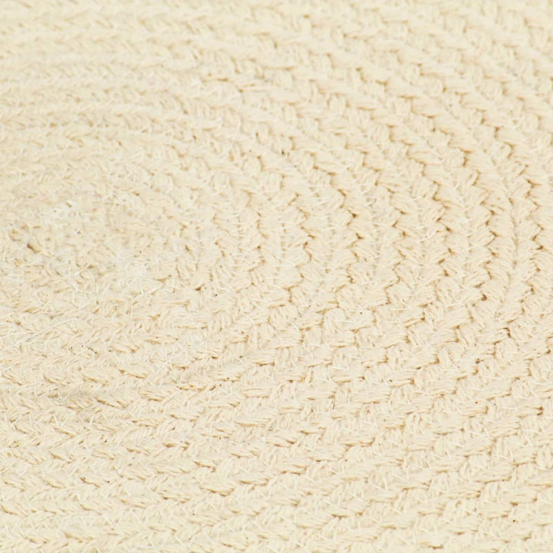 Load image into Gallery viewer, Vidaxl placemats 4 st rond 38 cm katoen natuurlijk
