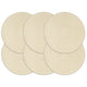 Vidaxl placemats 6 st rond 38 cm katoen natuurlijk