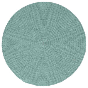 Vidaxl placemats 6 st rond 38 cm katoen effen groen