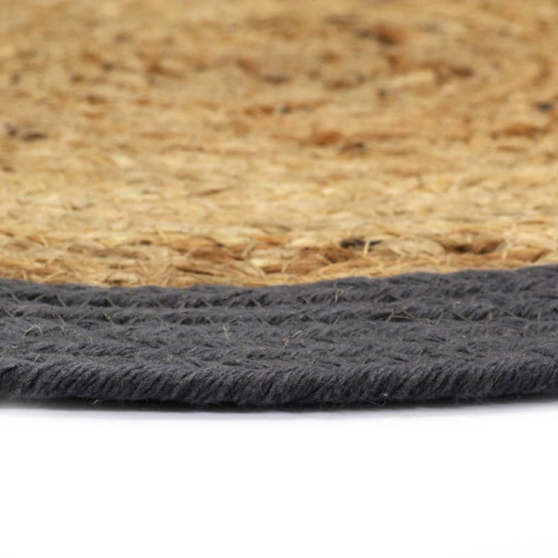Load image into Gallery viewer, Vidaxl placemats 6 st 38 cm jute en katoen natuurlijk en antraciet
