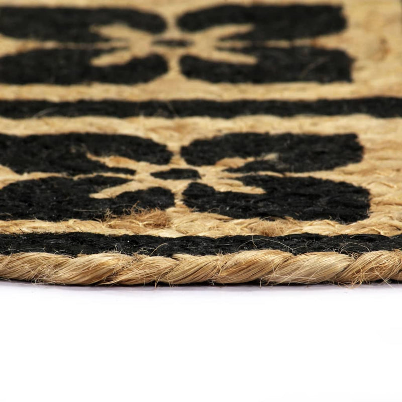 Load image into Gallery viewer, Vidaxl placemats 4 st rond 38 cm jute zwart
