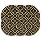 Vidaxl placemats 6 st rond 38 cm jute zwart