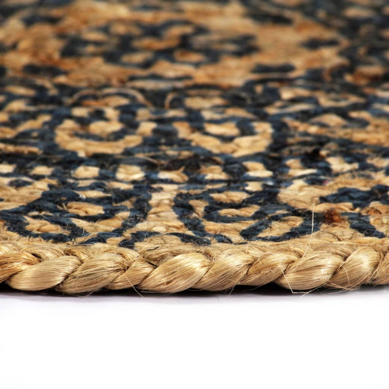 Load image into Gallery viewer, Vidaxl placemats 6 st rond 38 cm jute donkerblauw
