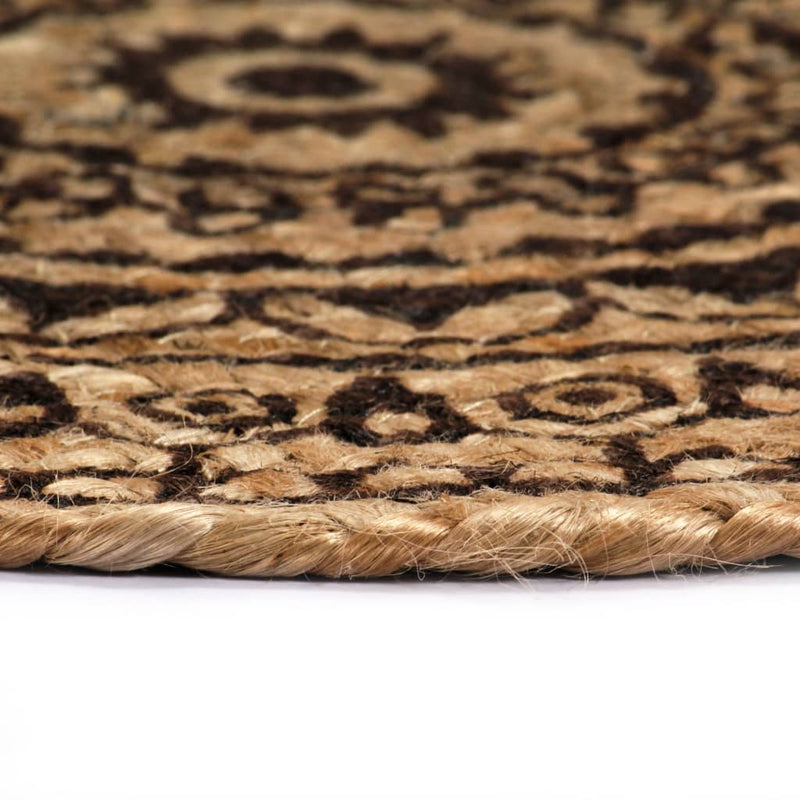 Load image into Gallery viewer, Vidaxl placemats 6 st rond 38 cm jute donkerbruin

