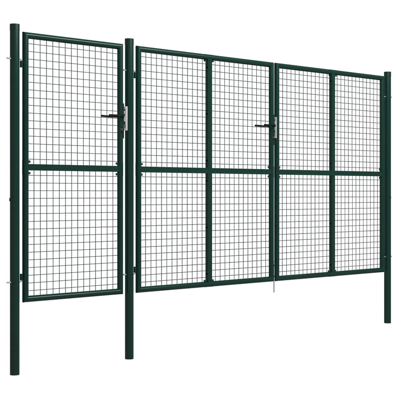 Load image into Gallery viewer, VidaXL Poort 400x200 cm staal groen
