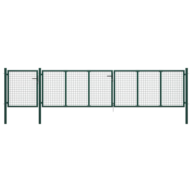 Load image into Gallery viewer, VidaXL Poort 500x100 cm staal groen
