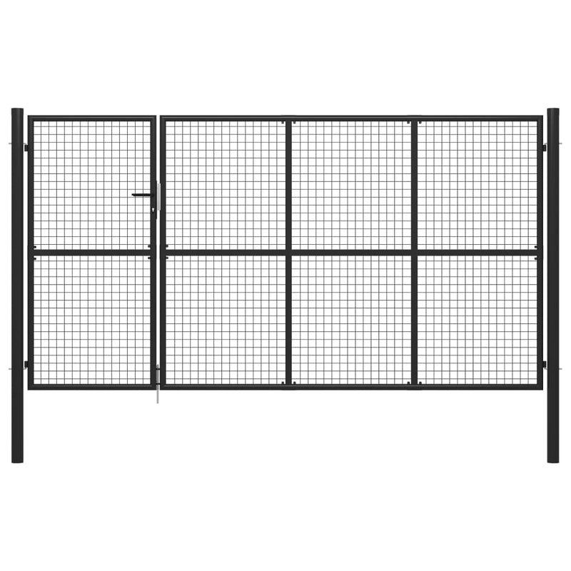 Load image into Gallery viewer, VidaXL Poort 350x150 cm staal antraciet
