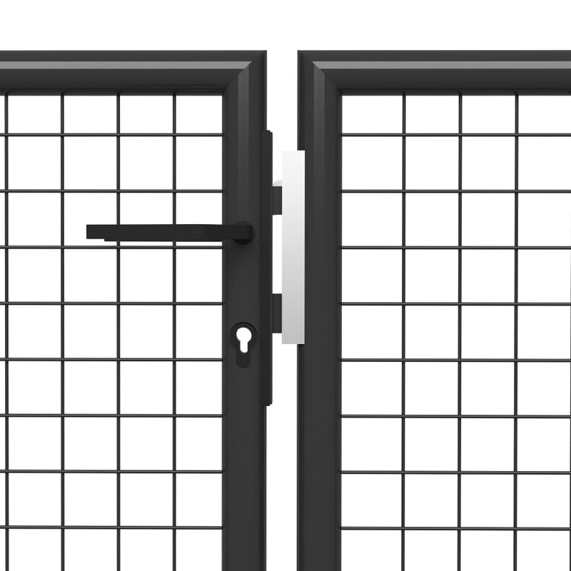Load image into Gallery viewer, VidaXL Poort 400x100 cm staal antraciet
