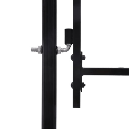 VidaXL Poort 2,45x4 m staal zwart