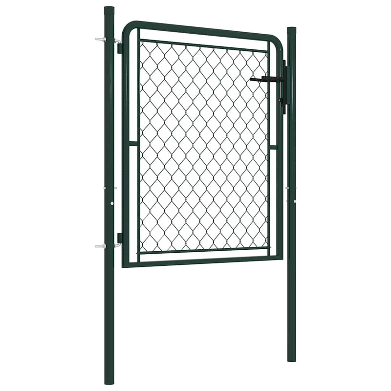 Load image into Gallery viewer, Vidaxl tuinpoort staal 100x75 cm groen
