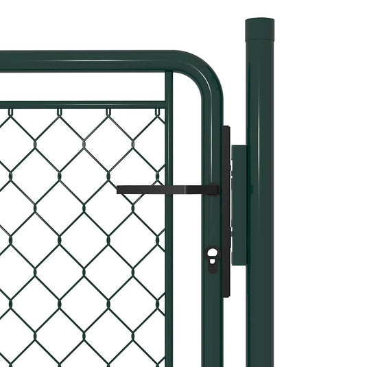 Vidaxl tuinpoort staal 100x75 cm groen