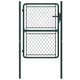 Vidaxl tuinpoort staal 100x125 cm groen