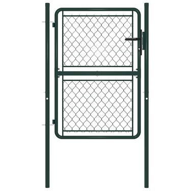 Vidaxl tuinpoort staal 100x150 cm groen