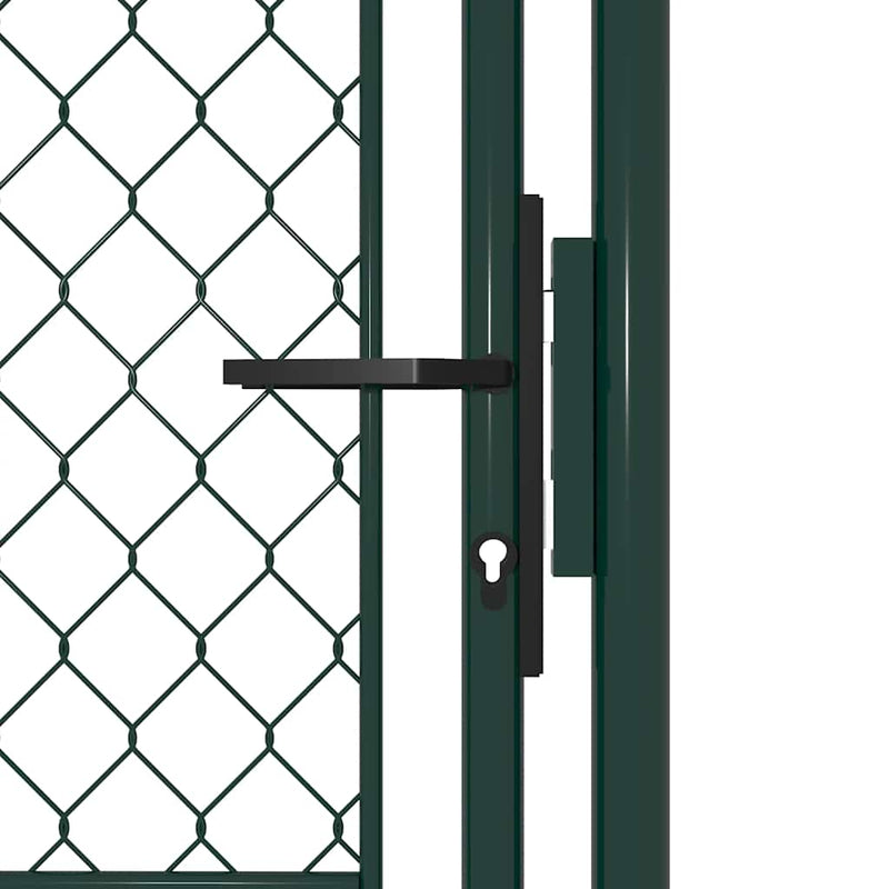 Load image into Gallery viewer, Vidaxl tuinpoort staal 100x150 cm groen
