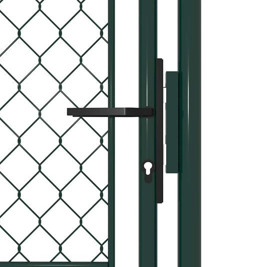 Vidaxl tuinpoort staal 100x150 cm groen
