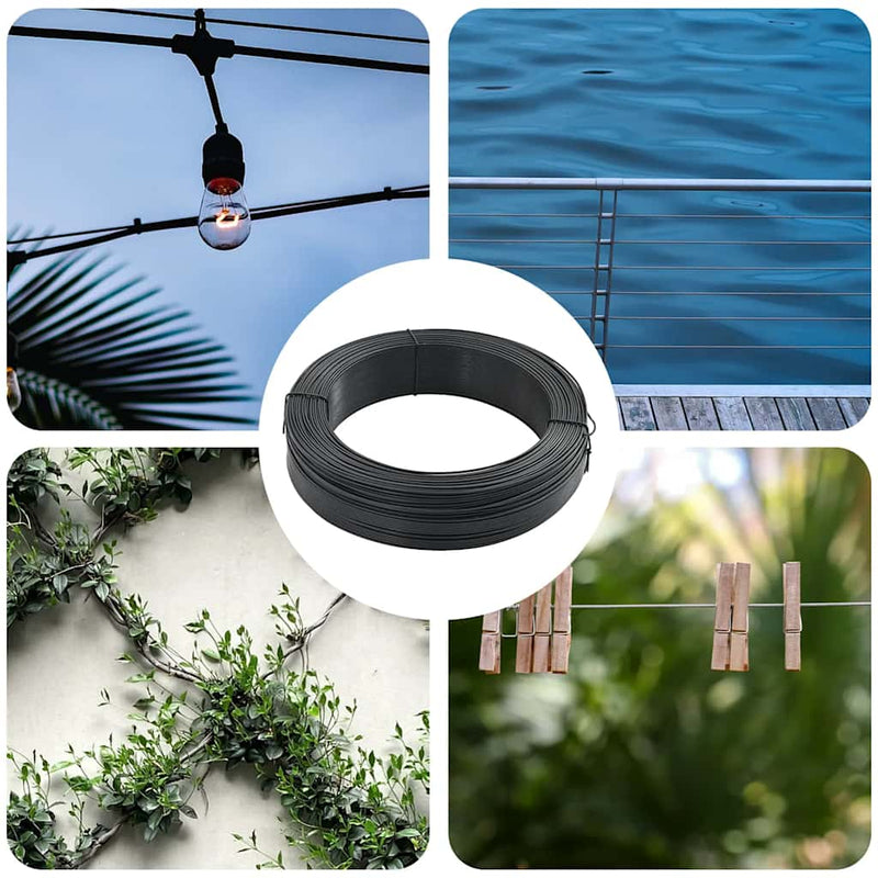 Load image into Gallery viewer, Vidaxl hekbinddraad 250 m 2,3 3,8 mm staal antraciet
