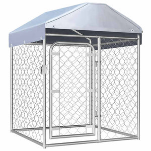 Vidaxl hondenkennel voor buiten met dak 100x100x125 cm