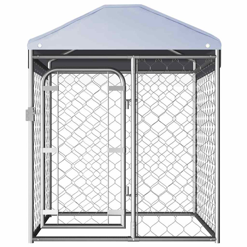 Load image into Gallery viewer, Vidaxl hondenkennel voor buiten met dak 100x100x125 cm

