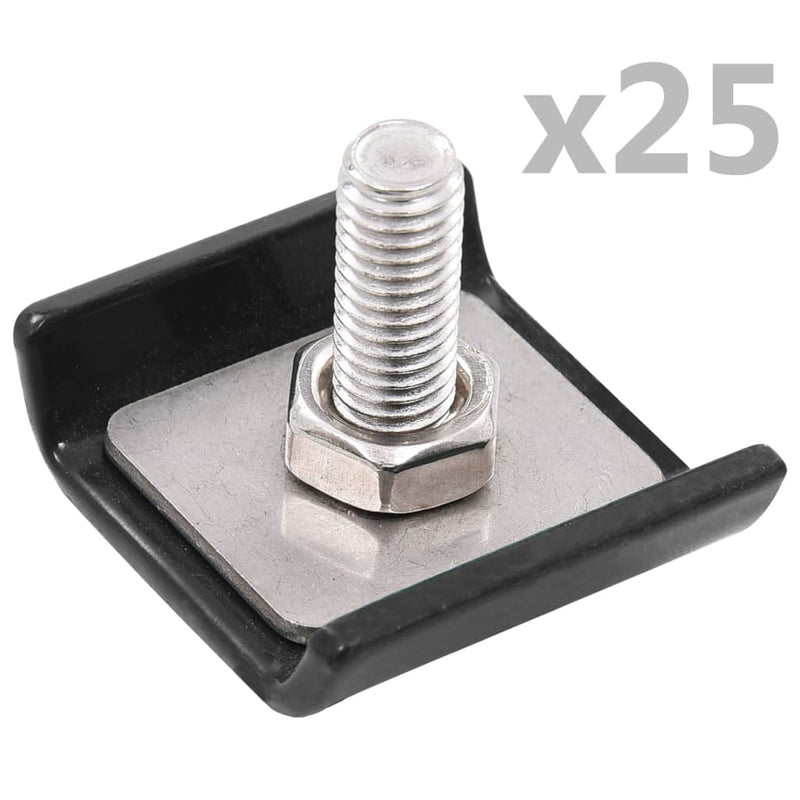 Chargez l'image dans la visionneuse de la galerie, Vidaxl rastermatverbinding 25 sets antraciet
