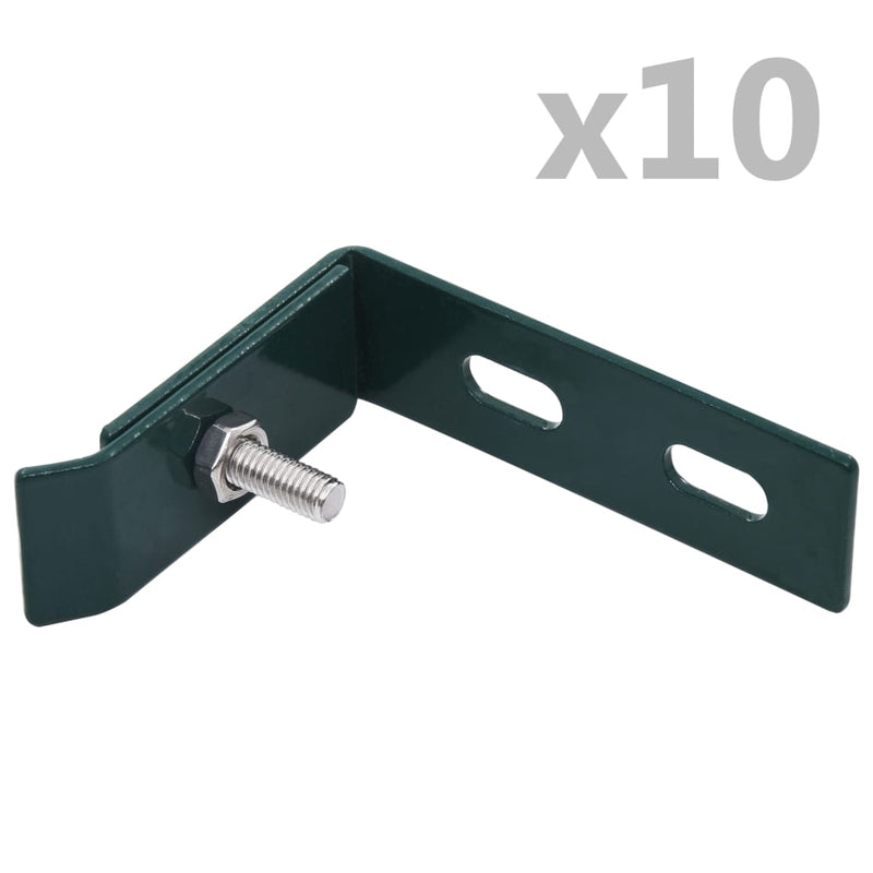Load image into Gallery viewer, Vidaxl wand hoekverbinding 10 sets groen
