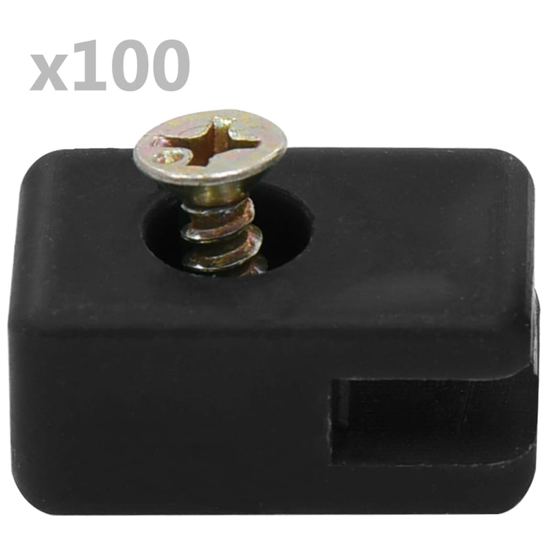 Load image into Gallery viewer, Vidaxl spandraadhouder met schroef 100 sets antraciet
