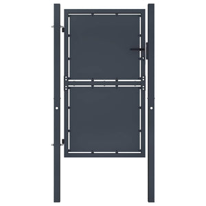 Vidaxl tuinpoort staal 100x125 cm antraciet